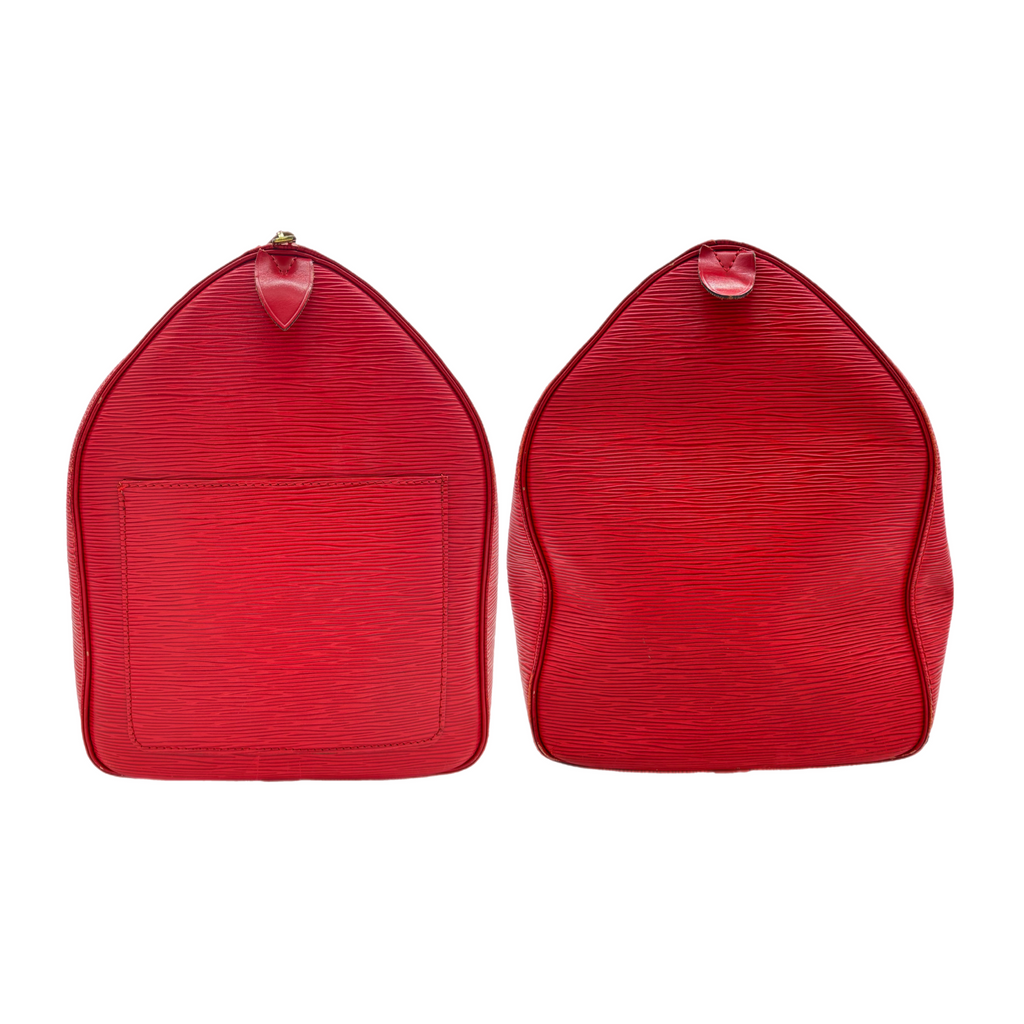 Vintage Red Louis Vuitton Epi Keepall 50