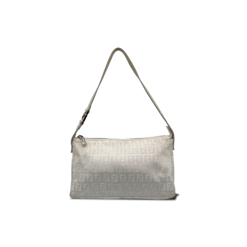 Vintage Silver Fendi Glitter Shoulder Bag