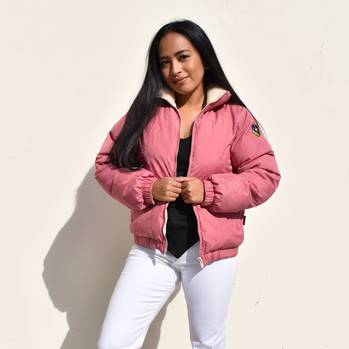 Vintage Reversible Pink Moncler Ski Jacket