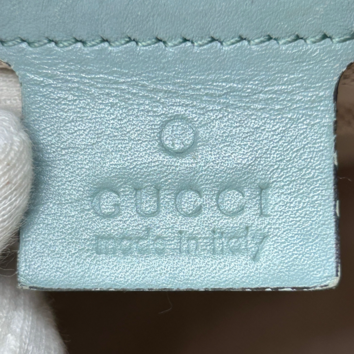 Vintage Blue Gucci Joy Handbag