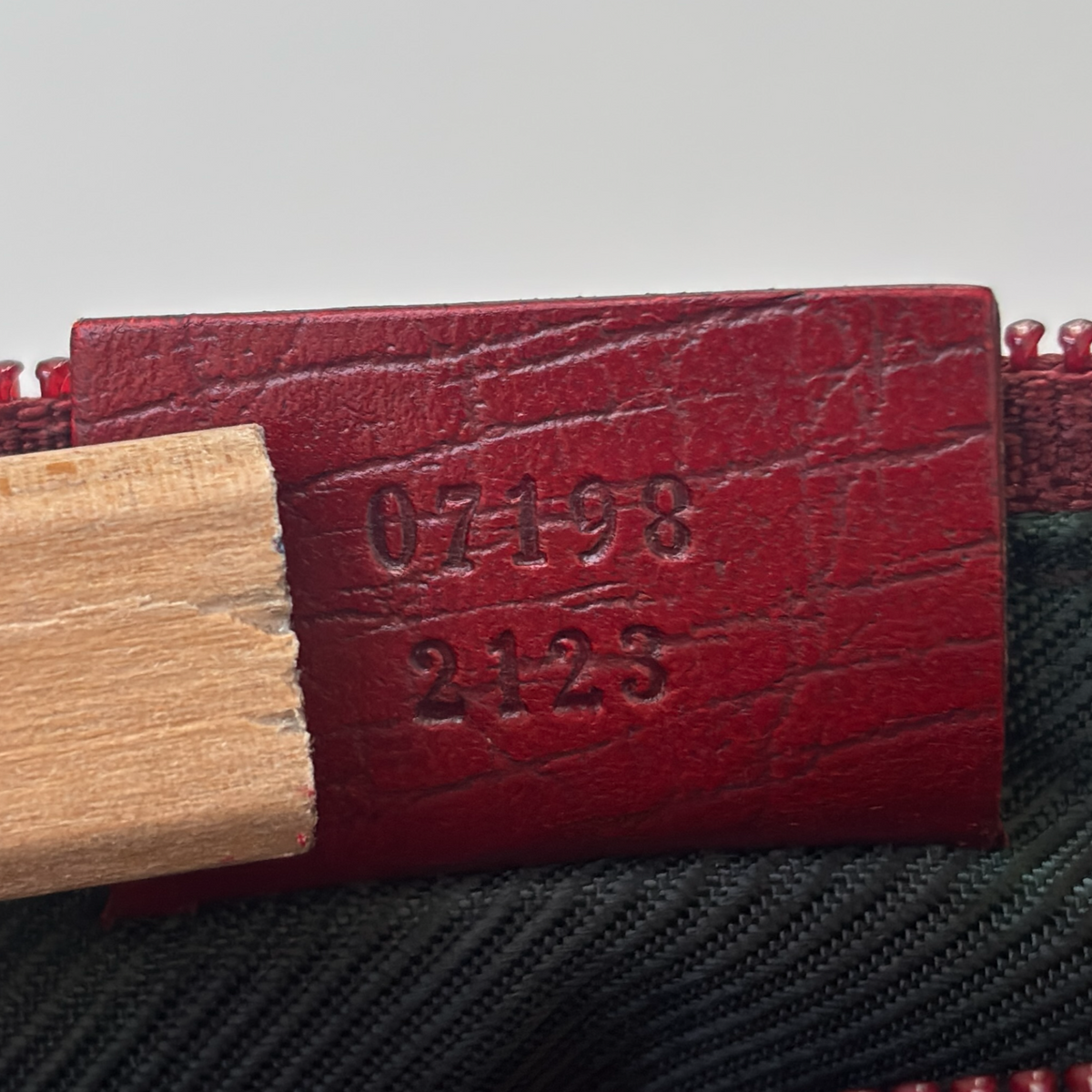Vintage Red Gucci Boat Bag