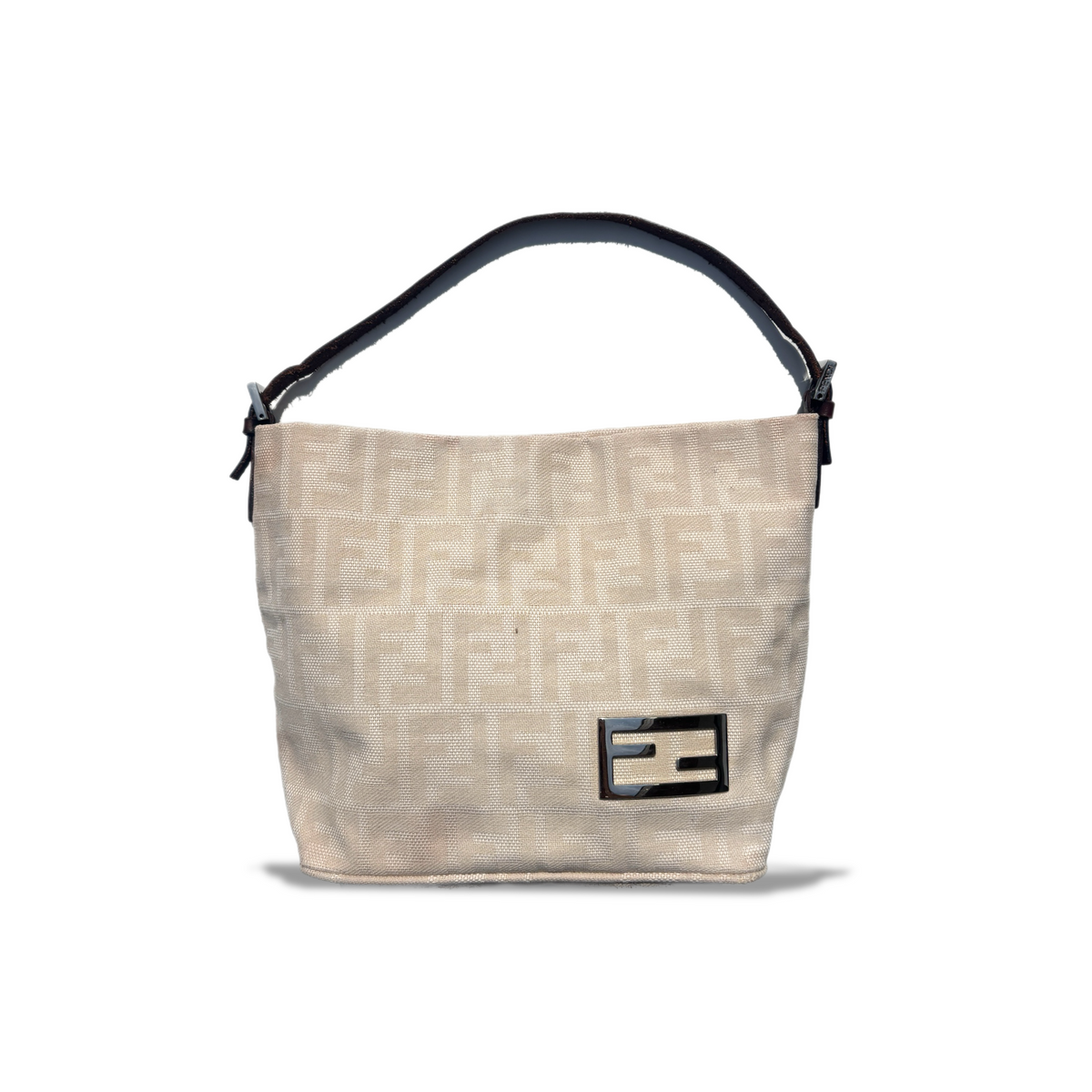 Vintage Cream Fendi Shoulder Bag