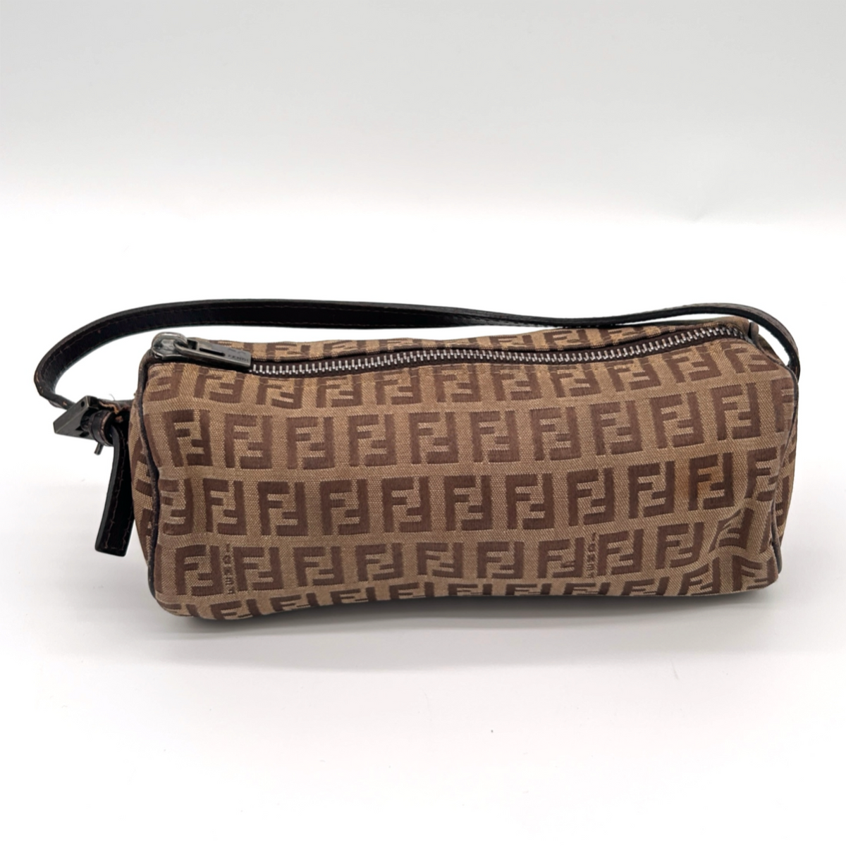 Vintage Beige Fendi Cylinder Bag