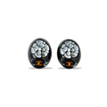 Vintage Black Chanel CC Clip-On Earrings