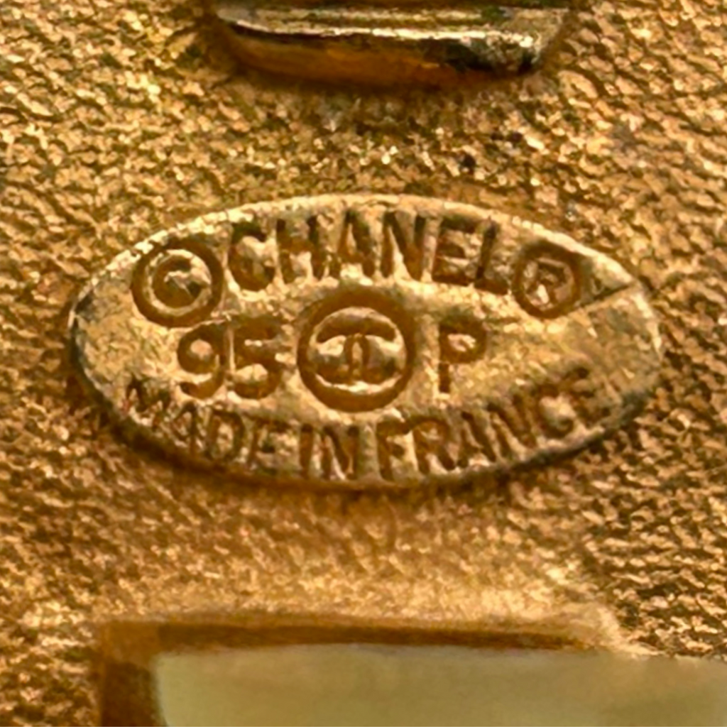 Vintage Gold Chanel Clip On Earrings