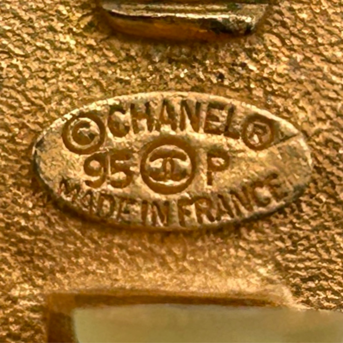 Vintage Gold Chanel Clip On Earrings
