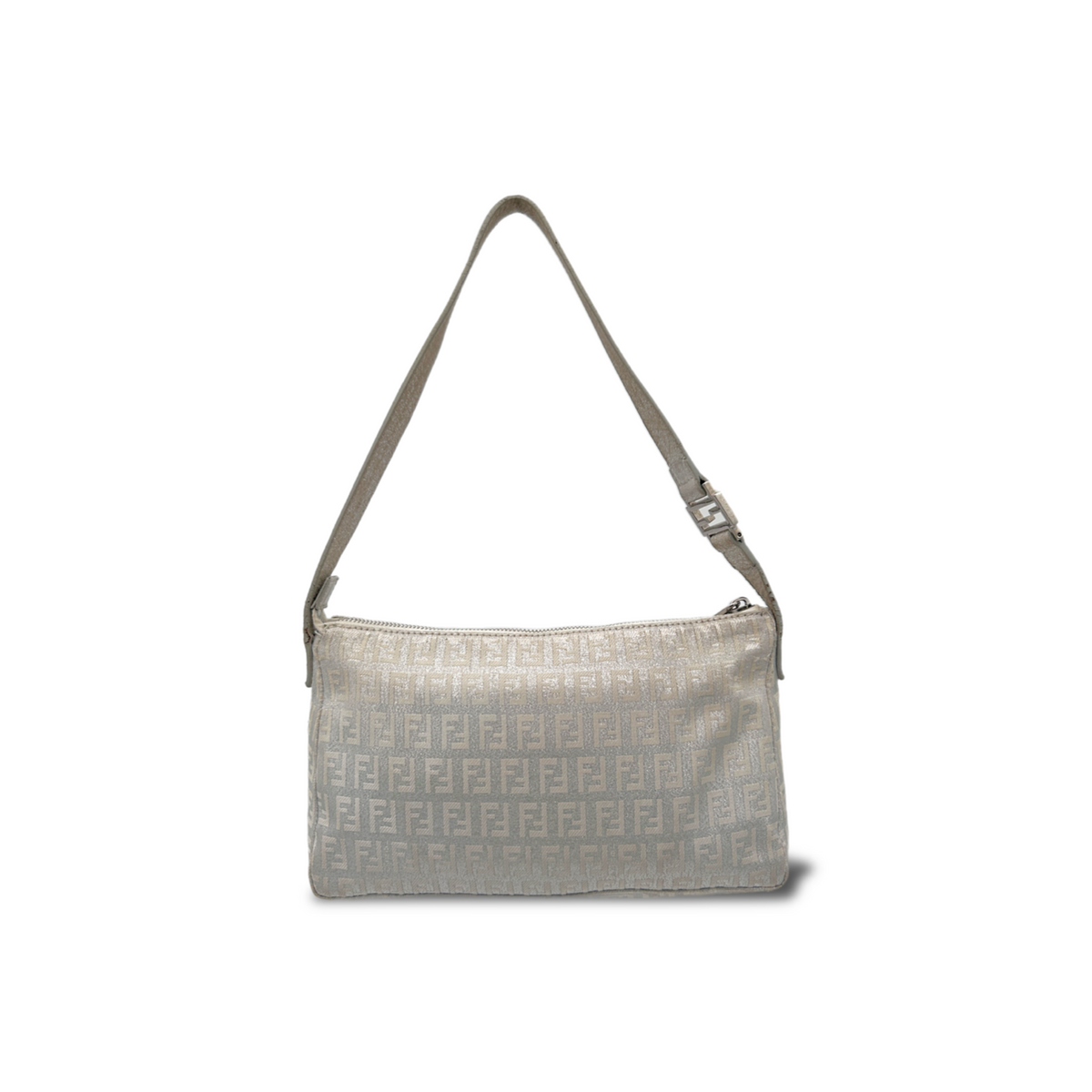 Vintage Silver Fendi Glitter Shoulder Bag