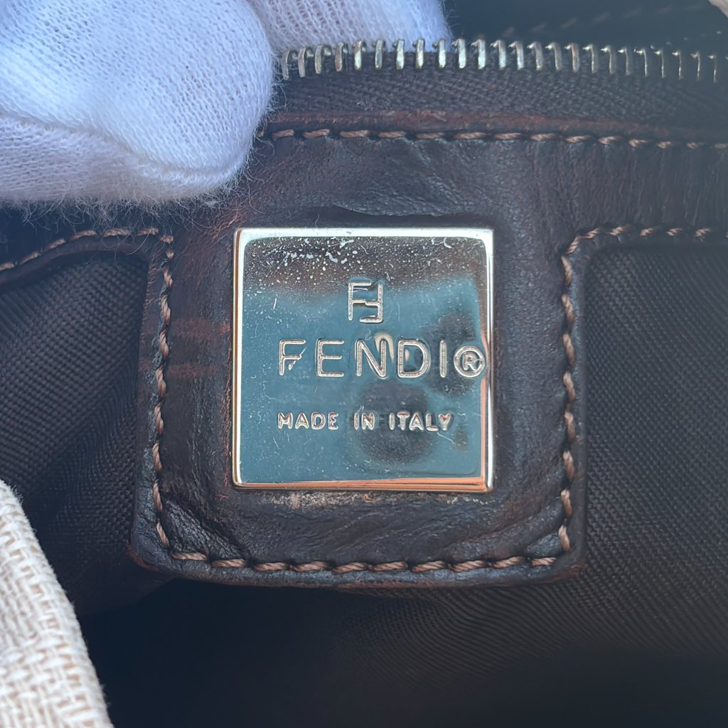 Vintage Cream Fendi Shoulder Bag