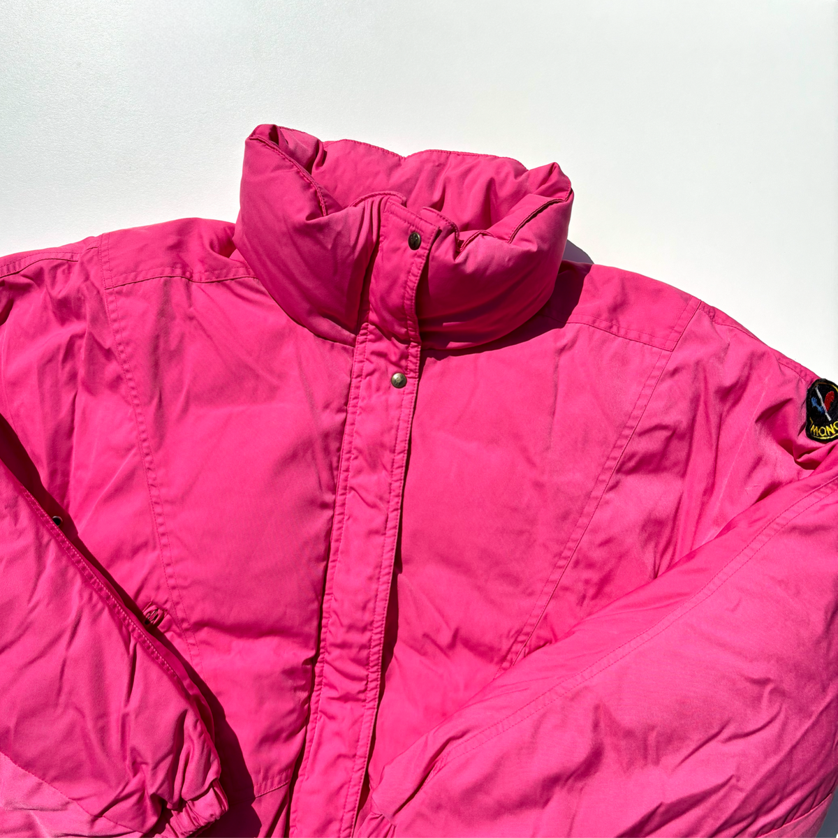 Vintage Pink Moncler Asics Ski Jacket