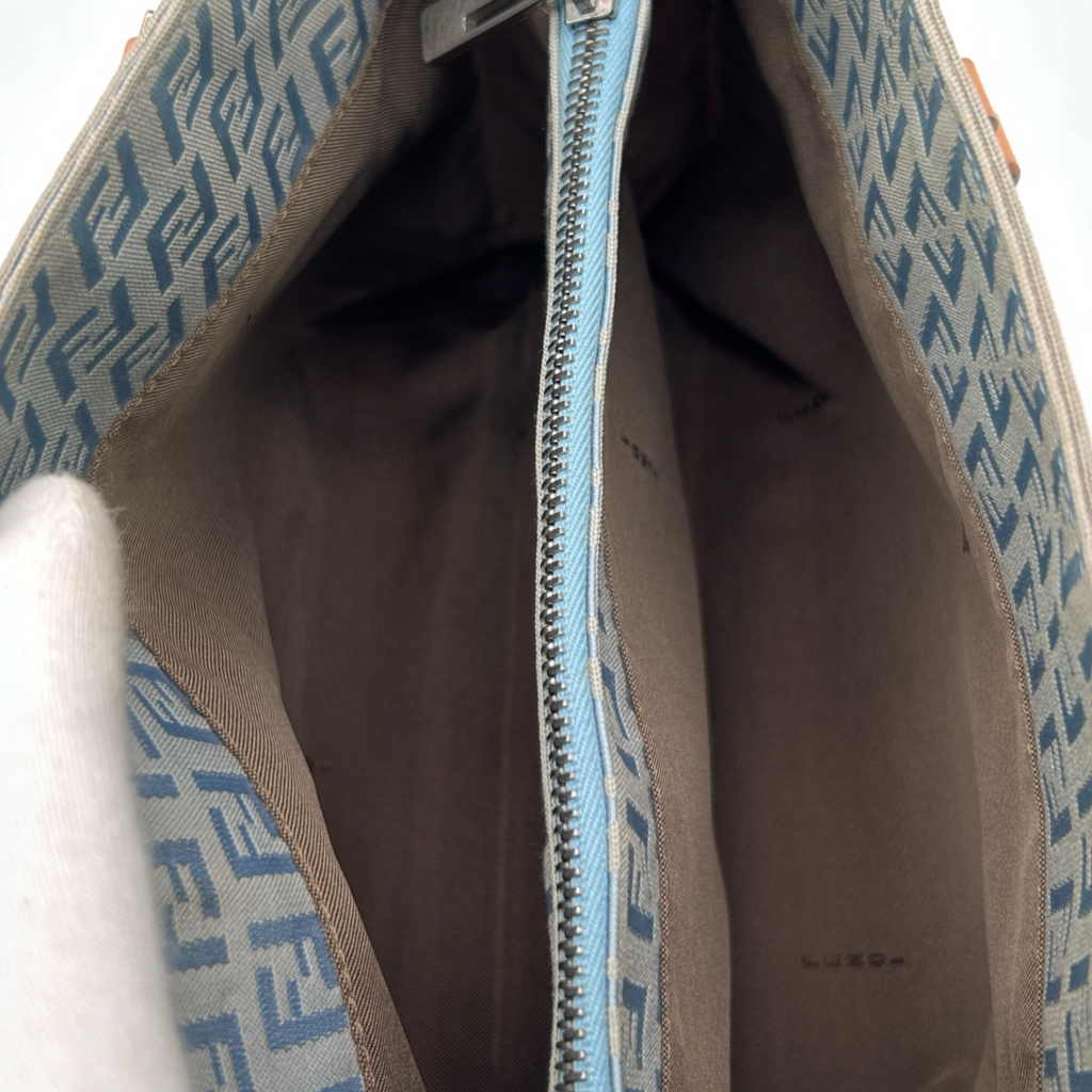 Vintage Baby Blue Fendi Tote Bag