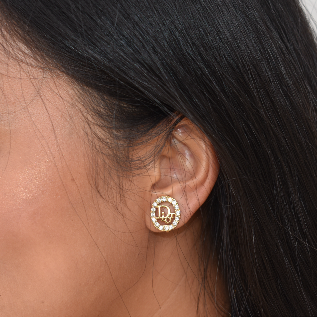 Vintage Gold Christian Dior Clip Earrings