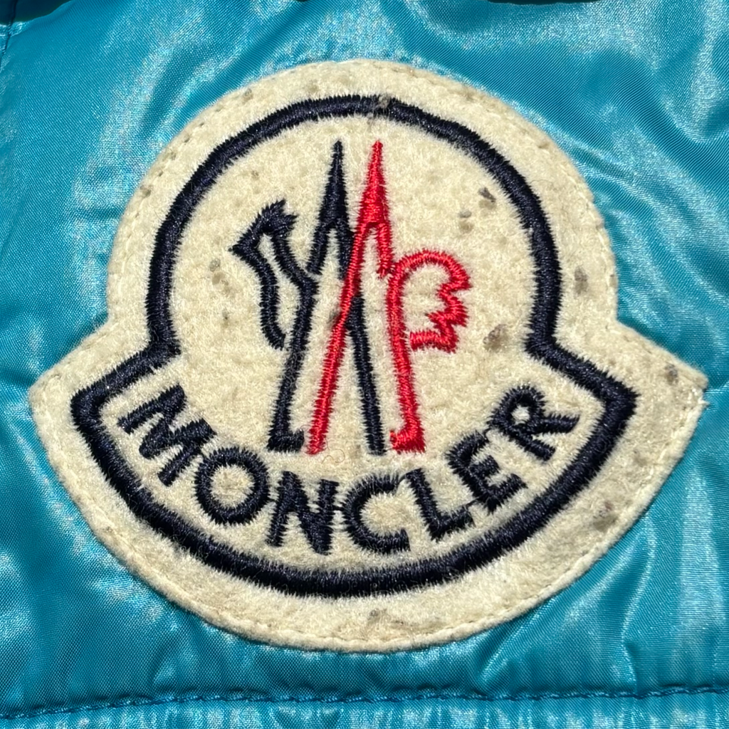 Vintage Turquoise Moncler Badia Puffer Jacket