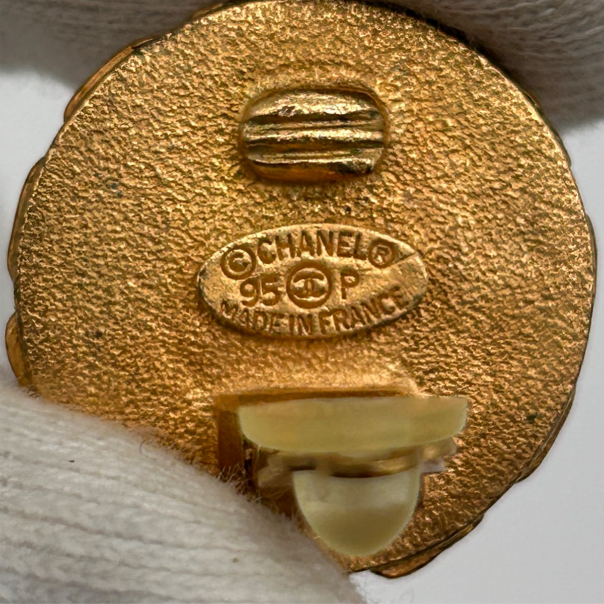 Vintage Gold Chanel Clip On Earrings