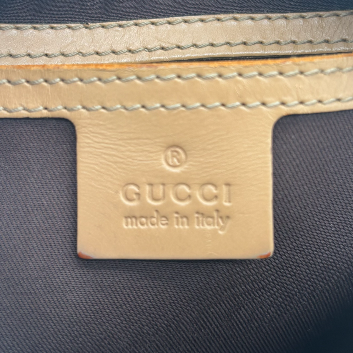 Vintage Light Beige Gucci Crossbody Bag