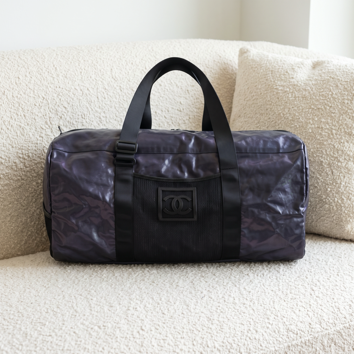 Vintage Navy Chanel Duffle Bag