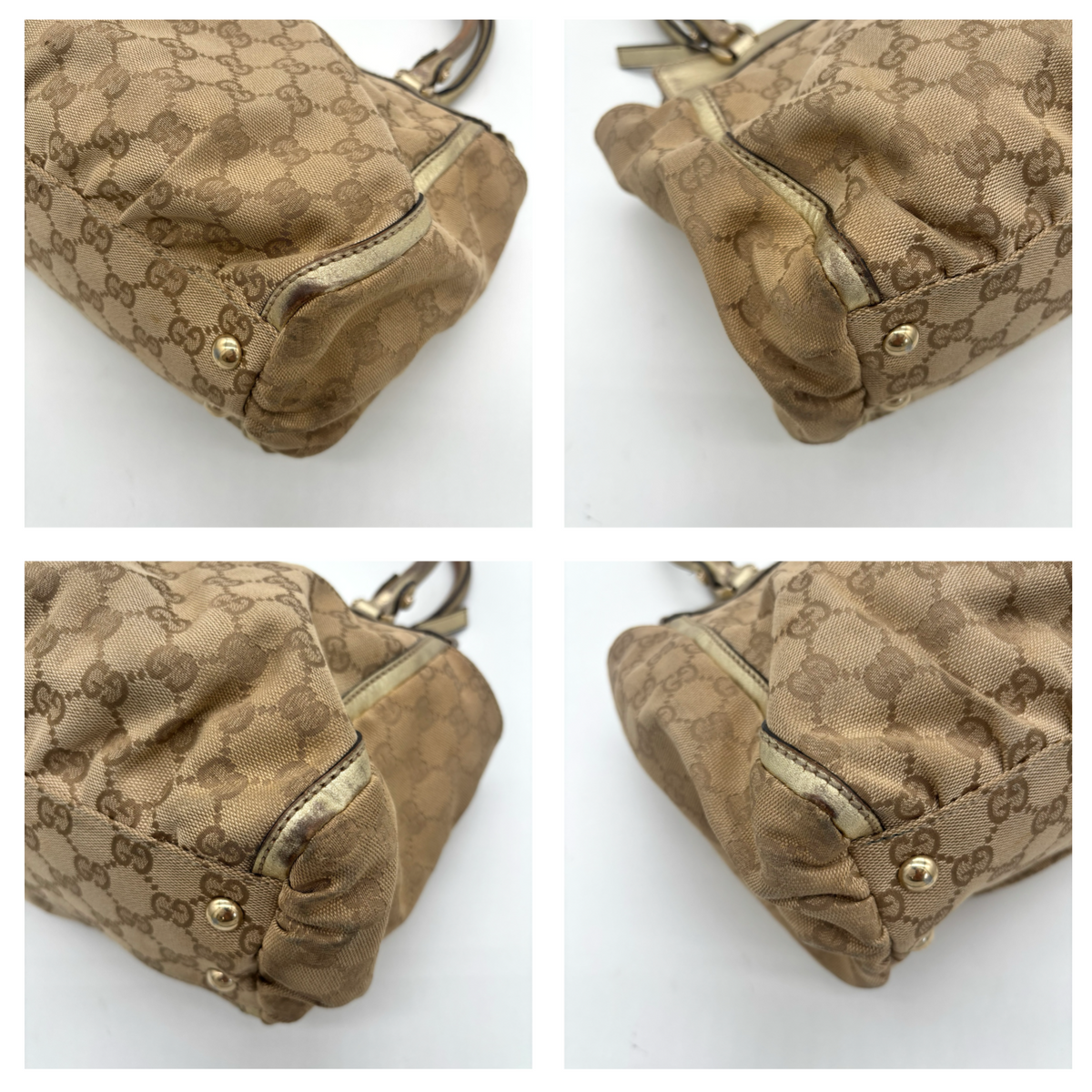 Vintage Beige Gucci Abbey Bag