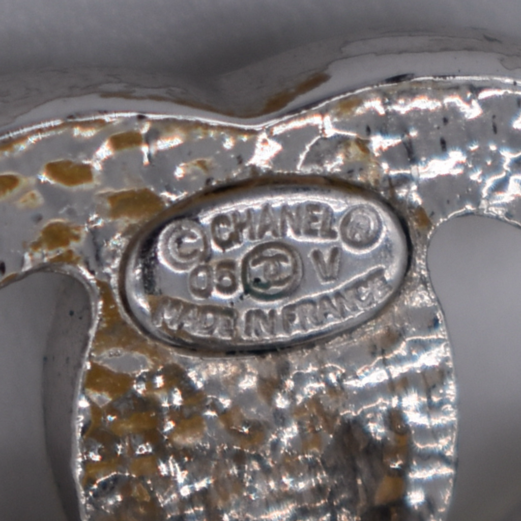Vintage Chanel CC Pearl Clip Earrings