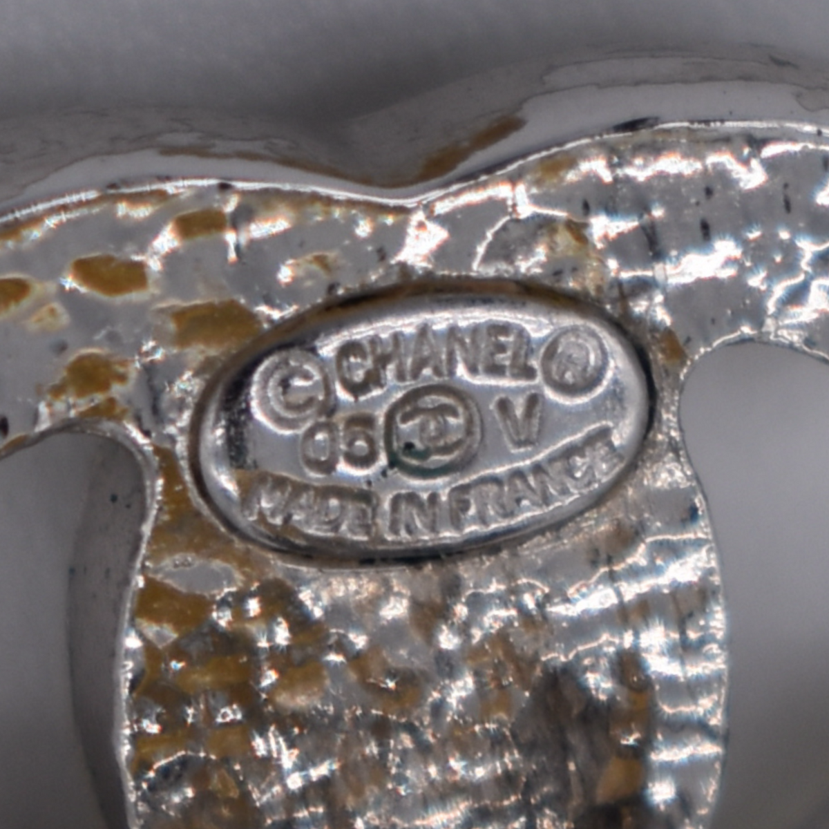 Vintage Chanel CC Pearl Clip Earrings