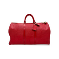 Vintage Red Louis Vuitton Epi Keepall 50