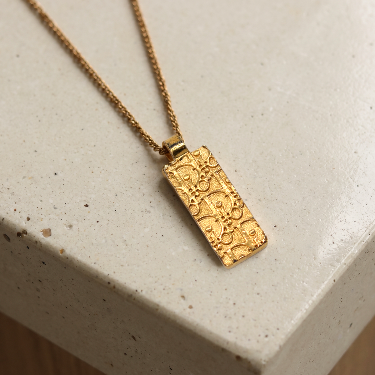 Vintage Gold Christian Dior Trotter Necklace