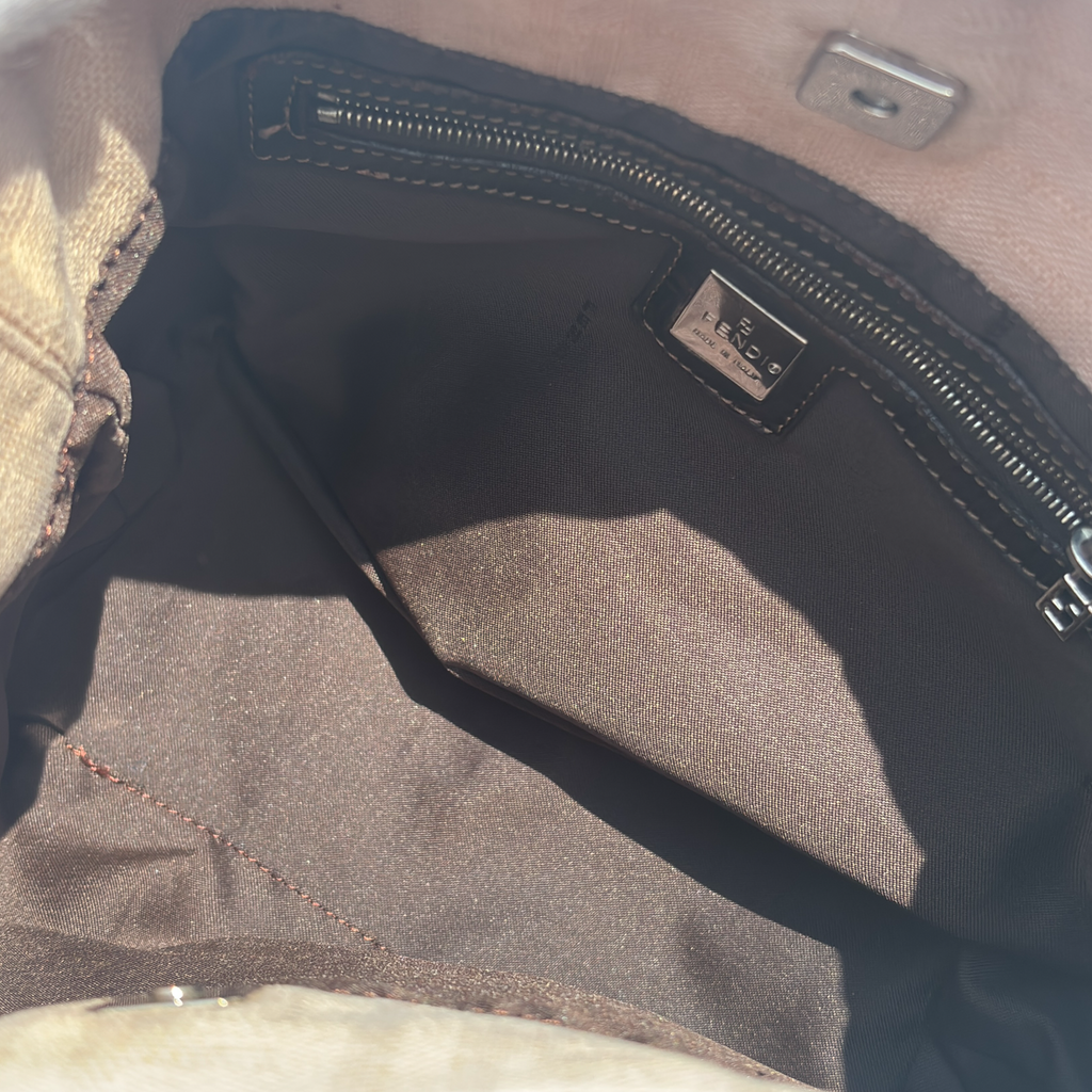 Vintage Cream Fendi Shoulder Bag