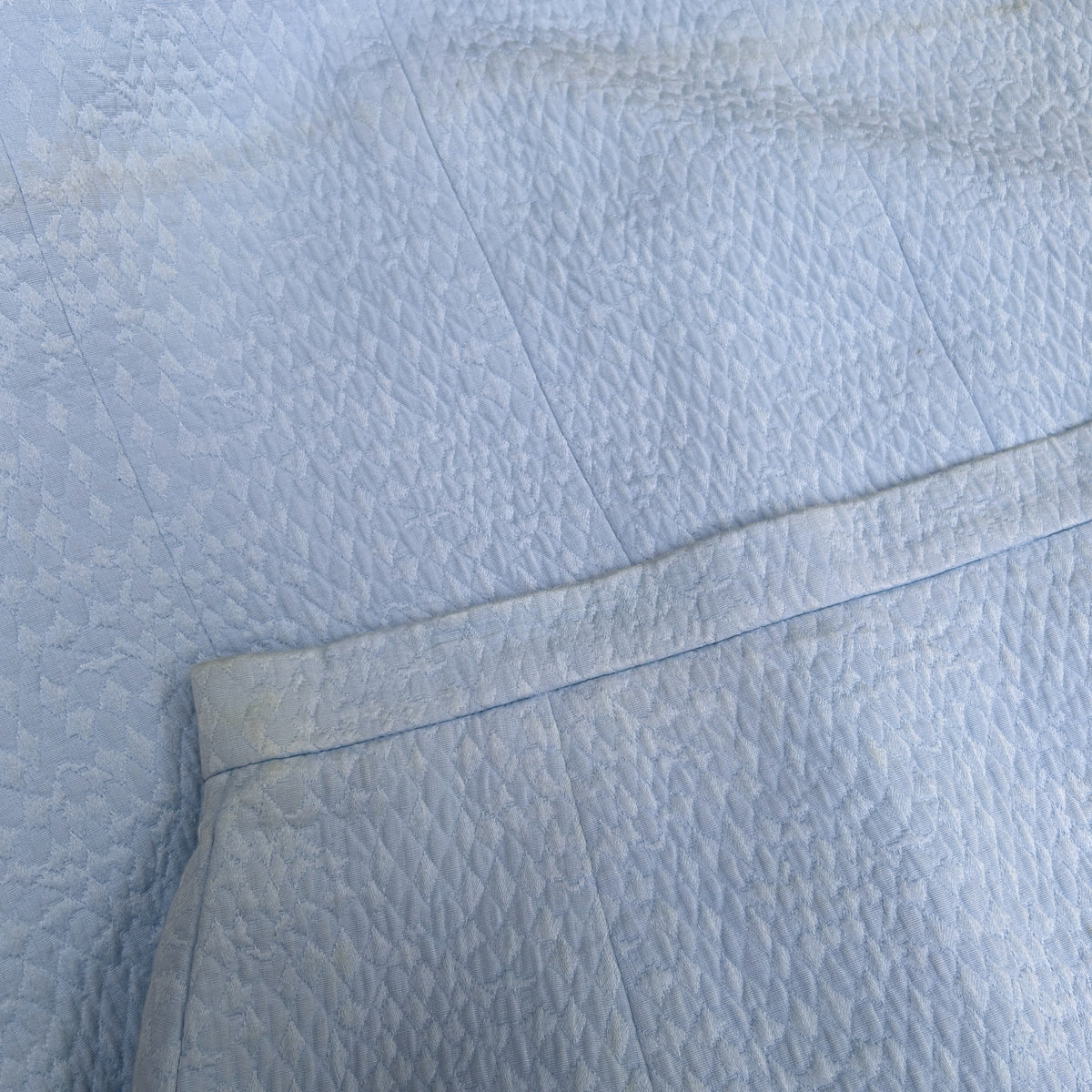 Vintage Baby Blue Chanel Two Piece Suit Set