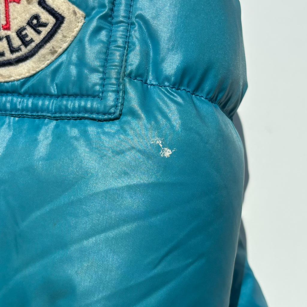 Vintage Turquoise Moncler Badia Puffer Jacket