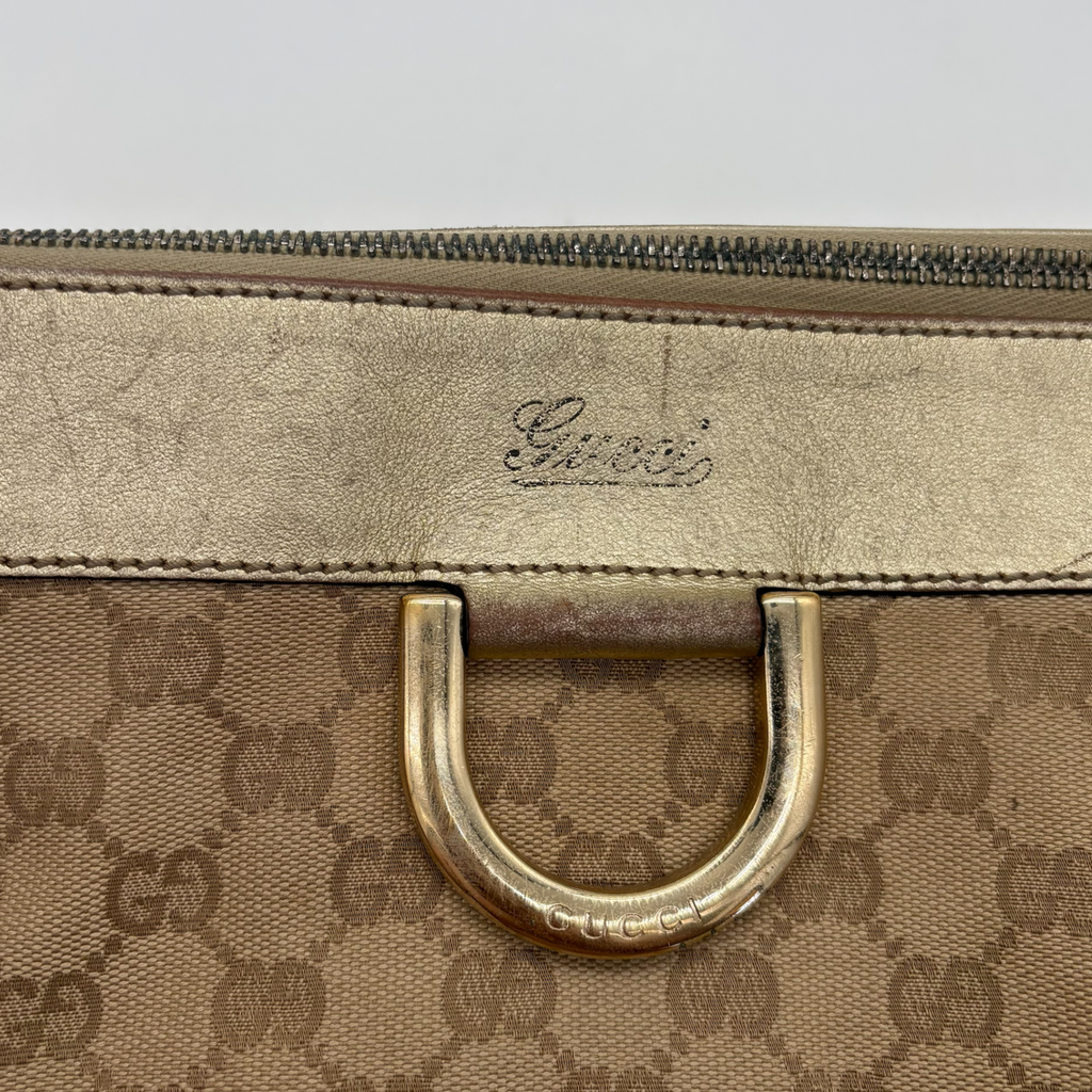 Vintage Beige Gucci Abbey Bag