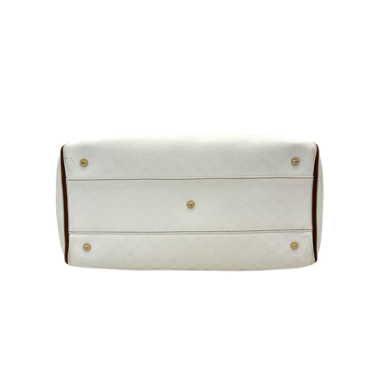 Vintage White Gucci Micro GG Handbag