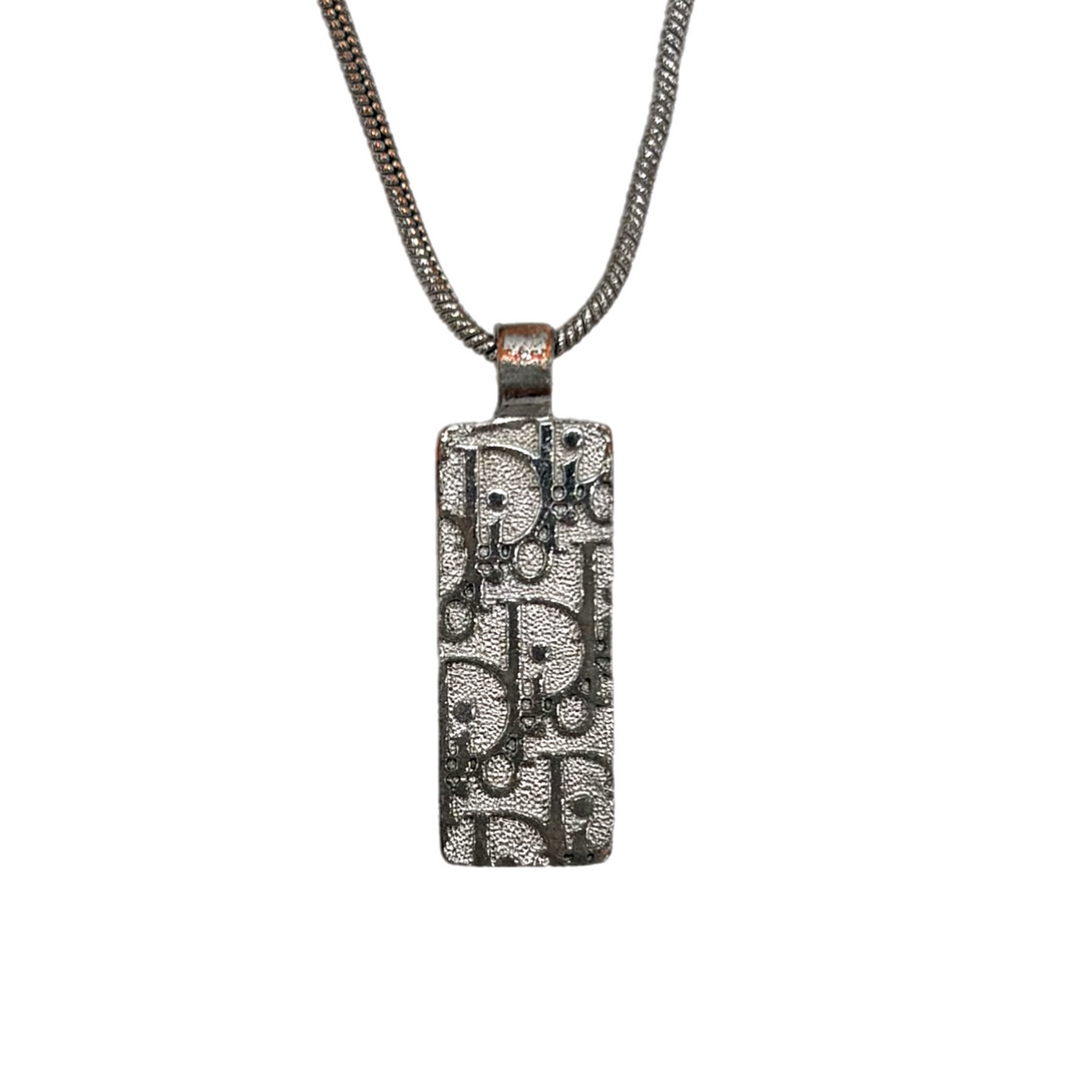 Vintage Silver Christian Dior Trotter Necklace