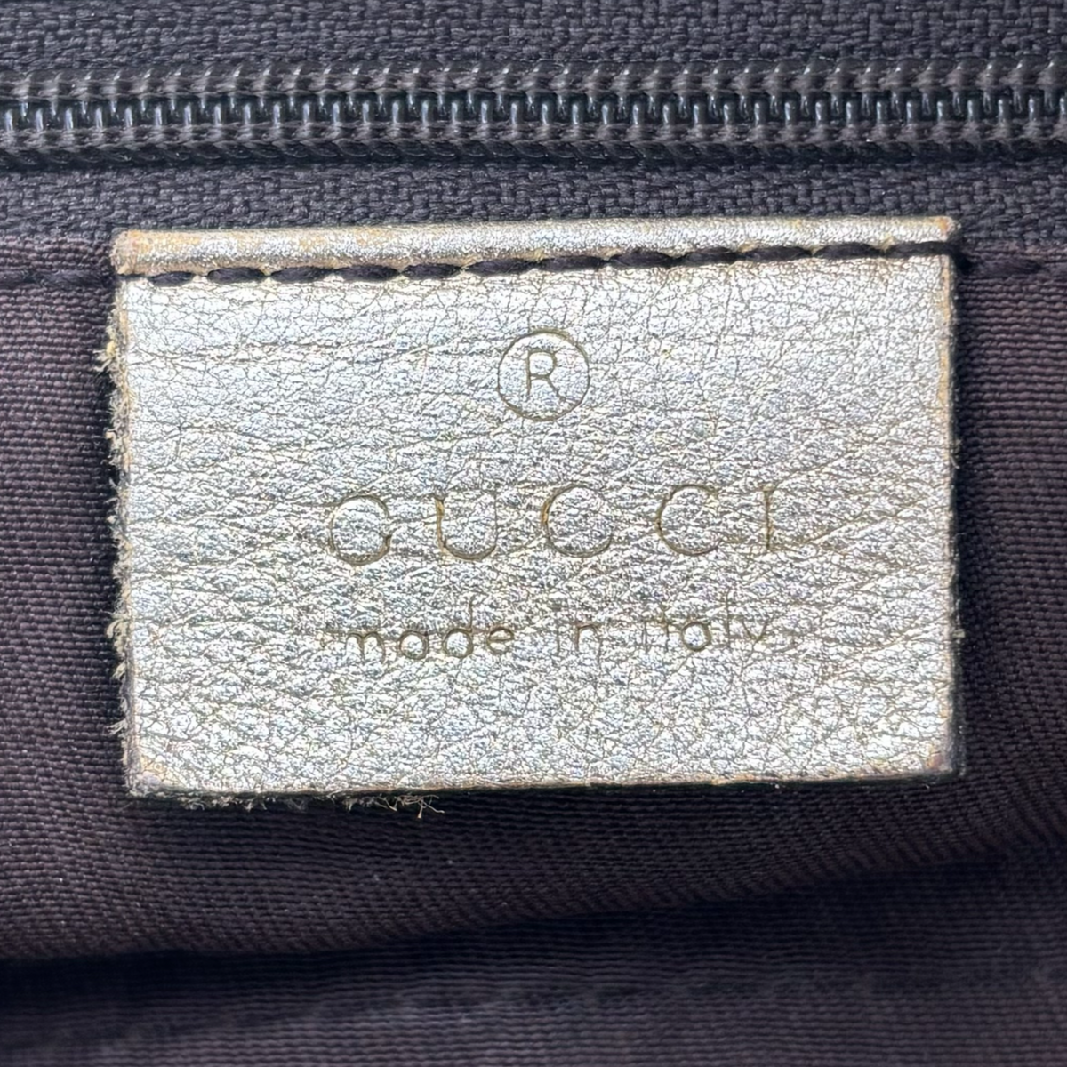 Vintage Beige Gucci Abbey Bag