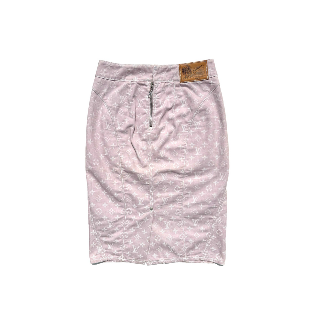 Vintage Pink Louis Vuitton Monogram Skirt