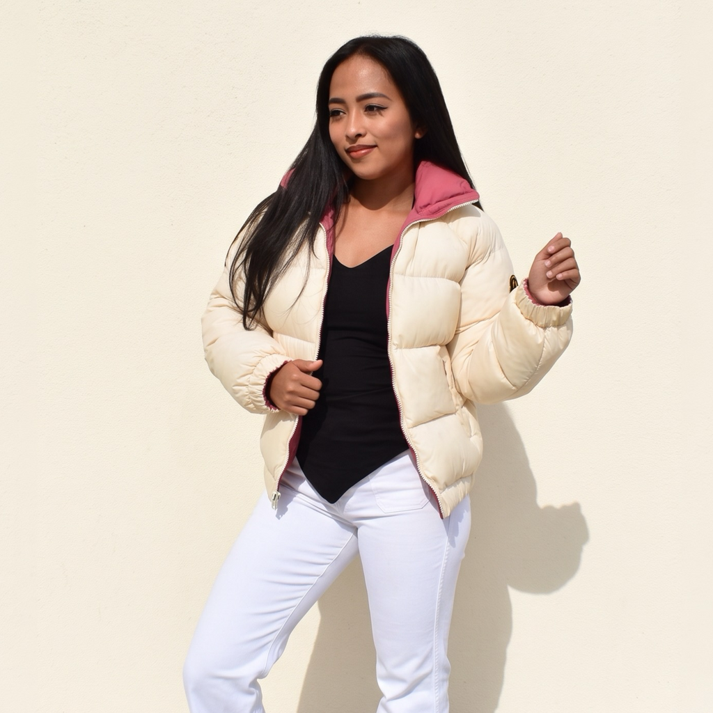 Vintage Reversible Pink Moncler Ski Jacket