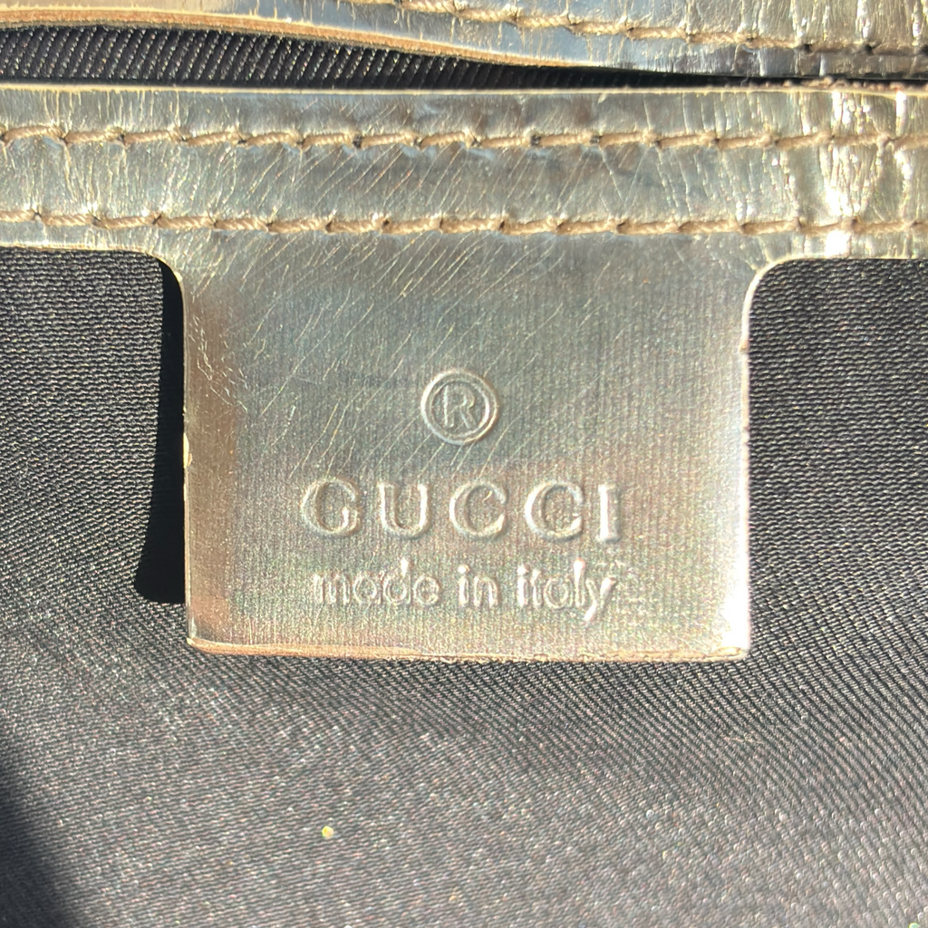 Vintage Silver Gucci Tote Bag