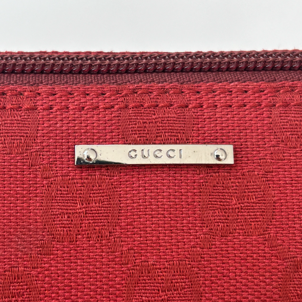 Vintage Red Gucci Boat Bag