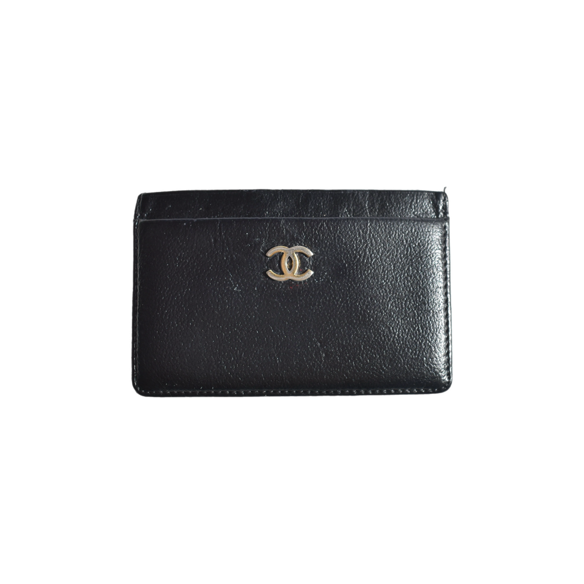 Vintage Black Chanel Card Holder