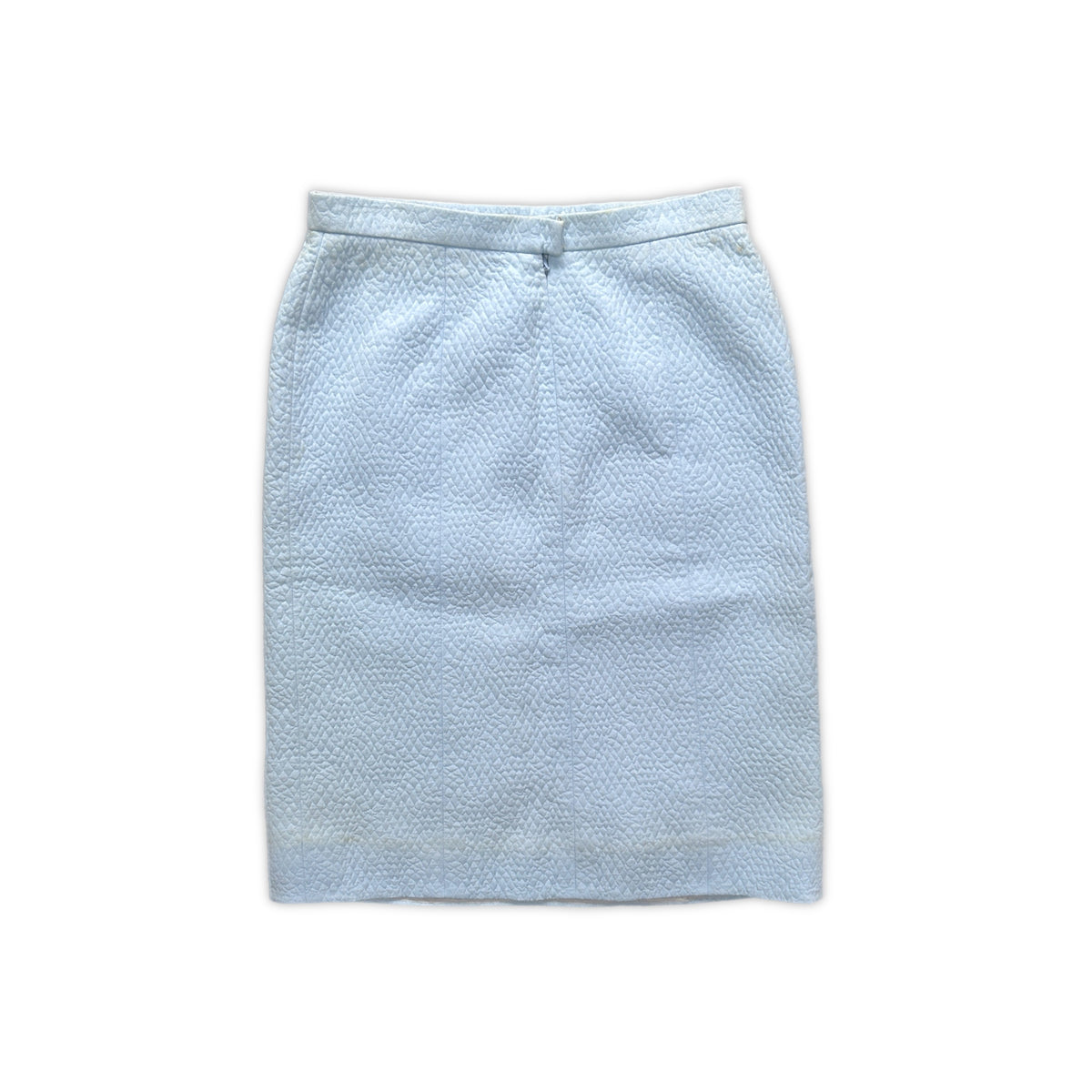 Vintage Baby Blue Chanel Two Piece Suit Set