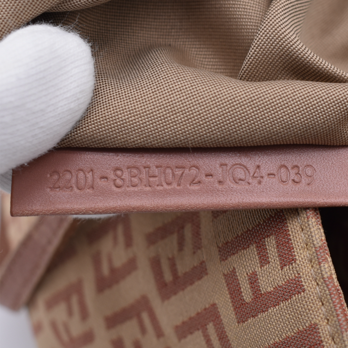 Vintage Beige and Pink Fendi Tote Bag