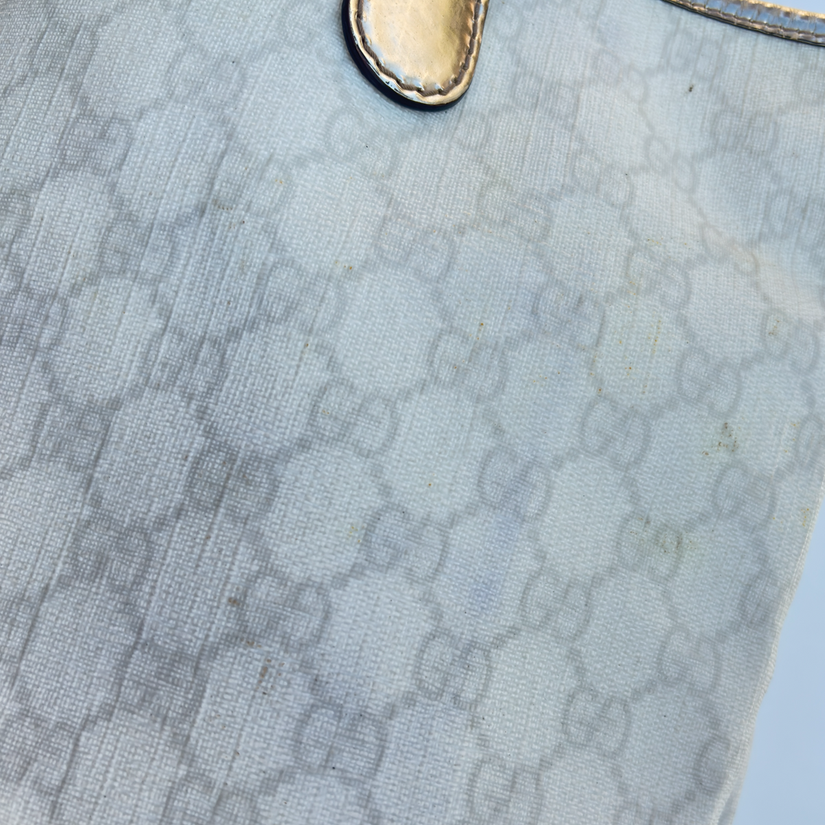 Vintage Silver Gucci Tote Bag