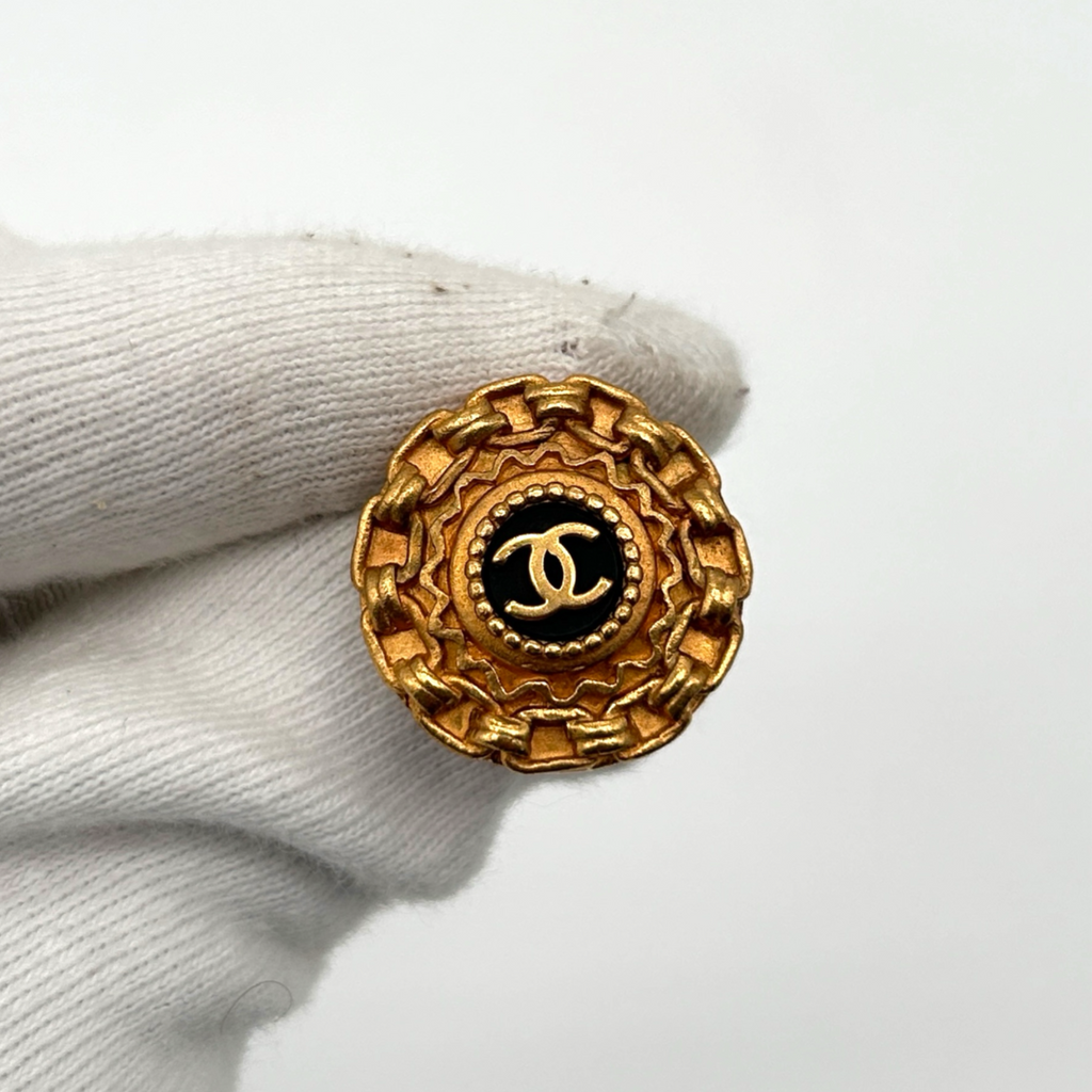 Vintage Gold Chanel Clip On Earrings