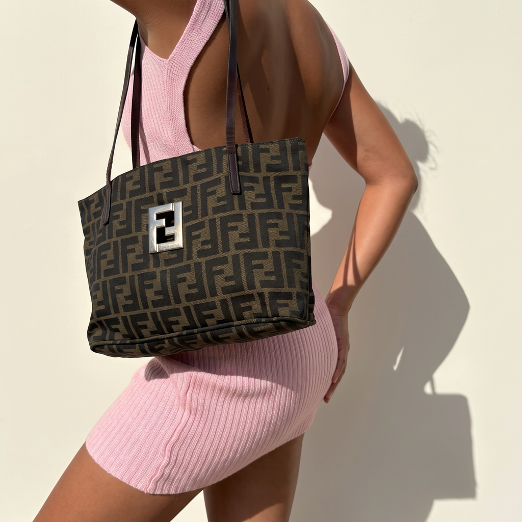 Vintage Fendi Zucca Tote Bag