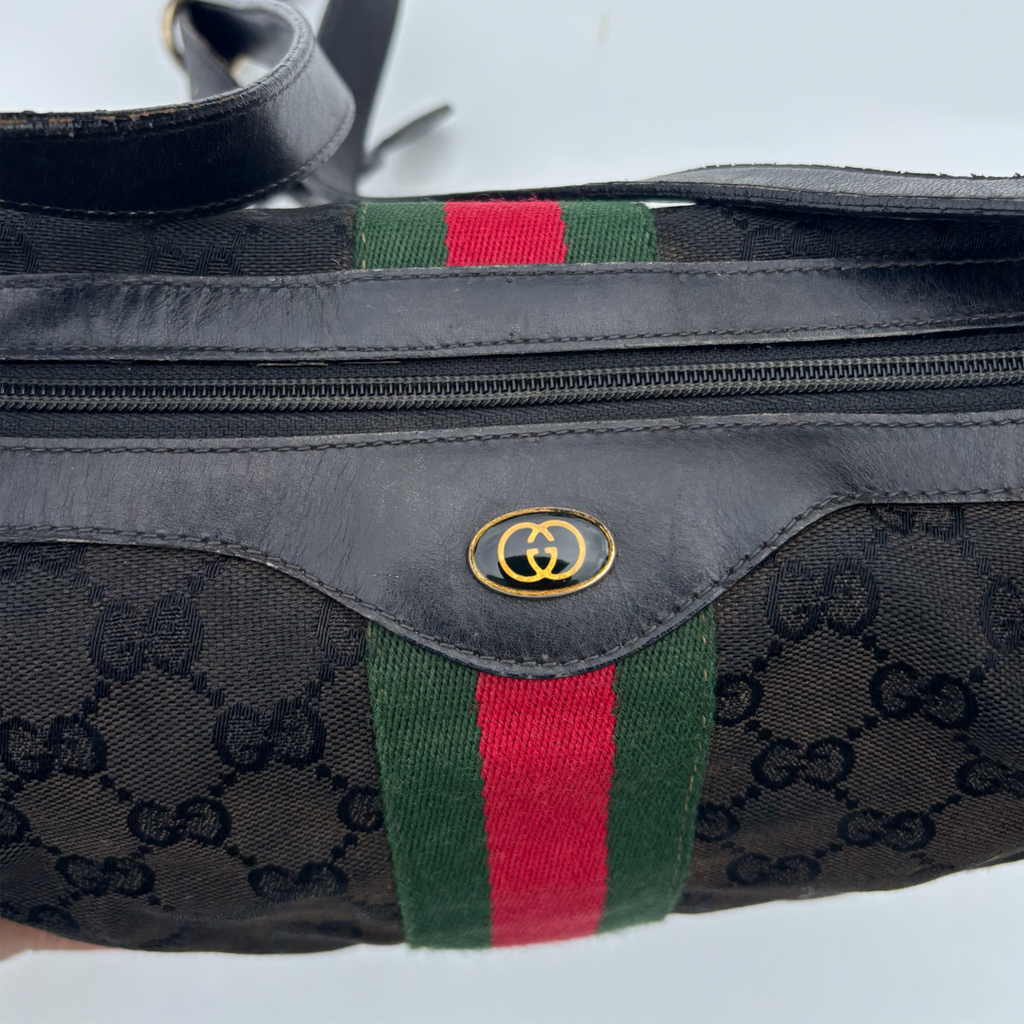 Vintage Black Gucci Ophidia Shoulder Bag