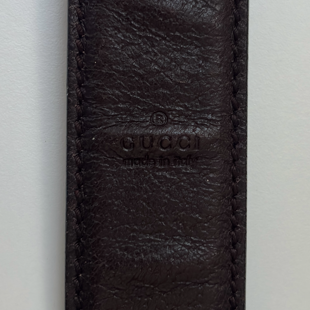 Vintage Beige Gucci Monogram Crossbody Bag