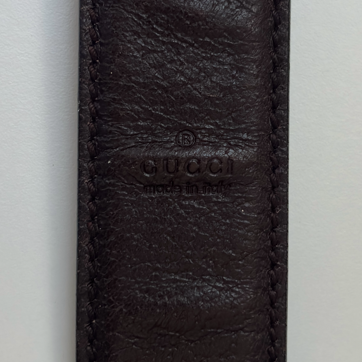 Vintage Beige Gucci Monogram Crossbody Bag