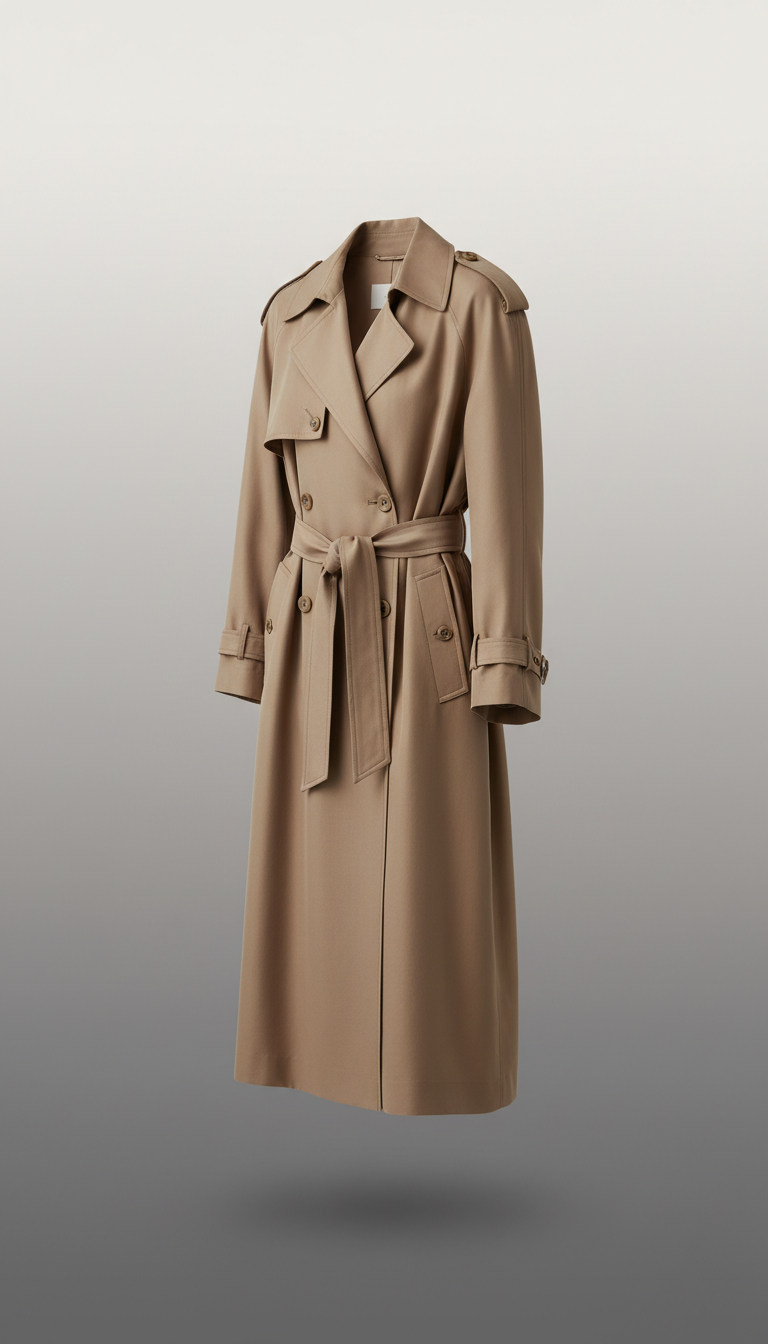 Archival Silk Trench Coat