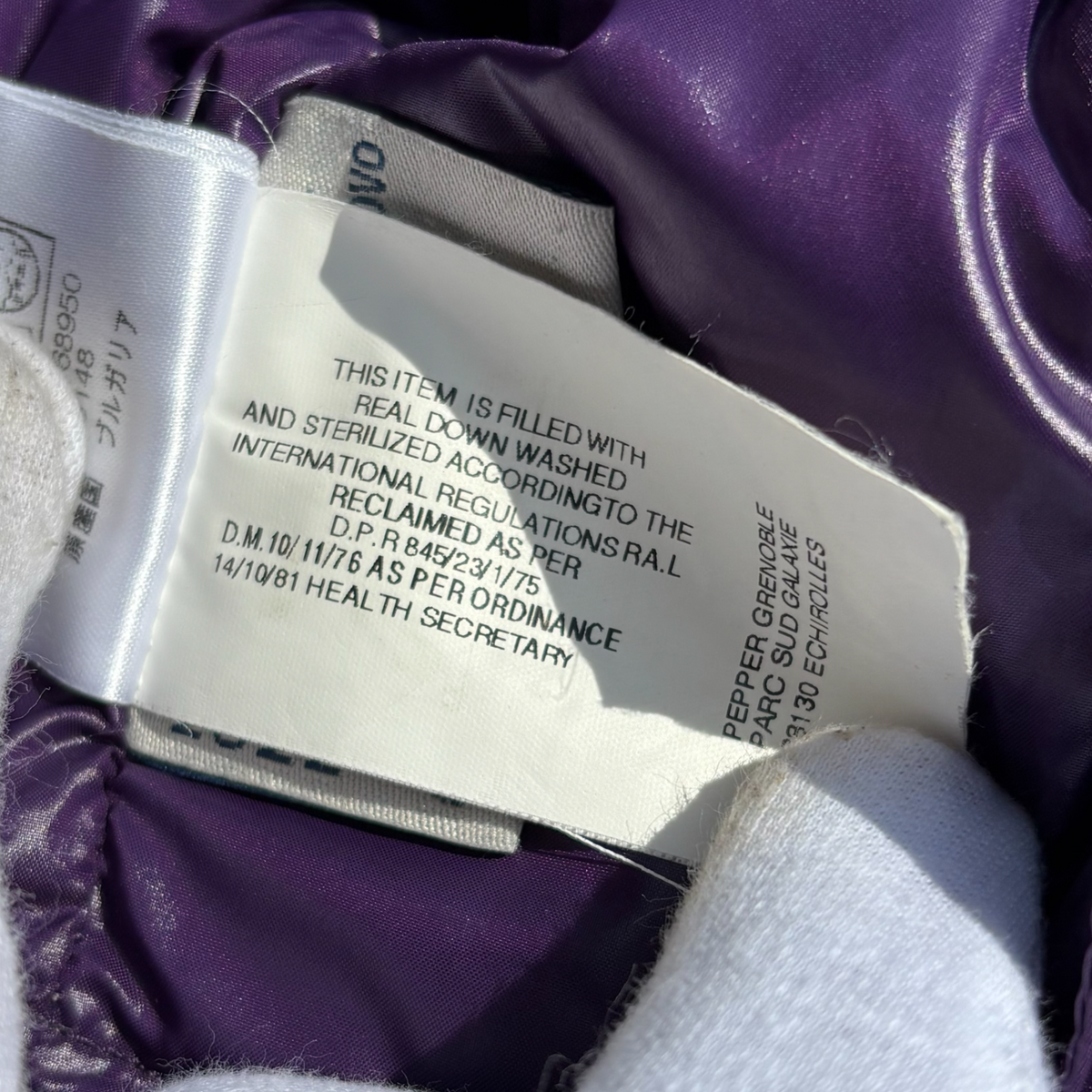 Vintage Purple Moncler Everest Jacket