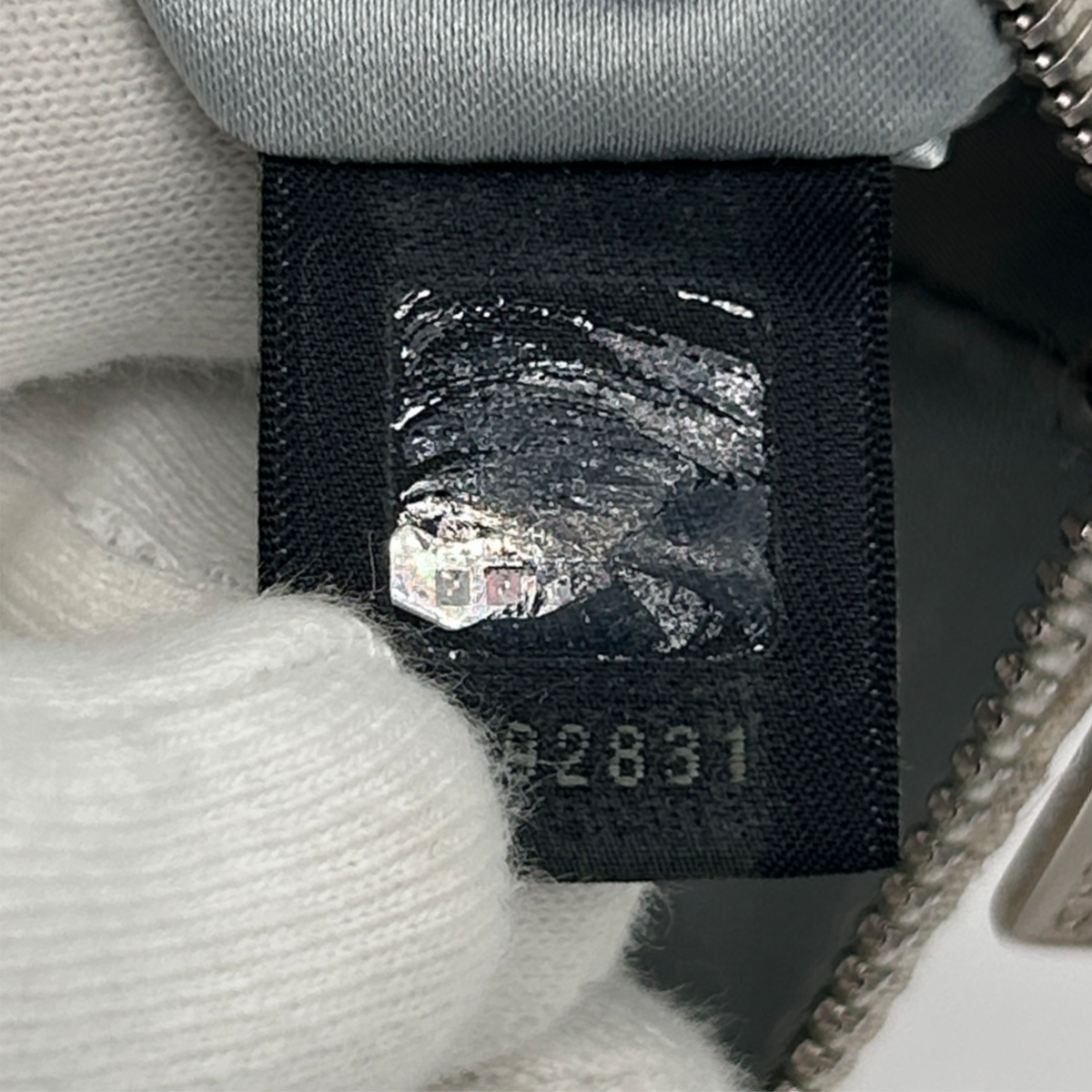 Vintage Silver Fendi Glitter Shoulder Bag