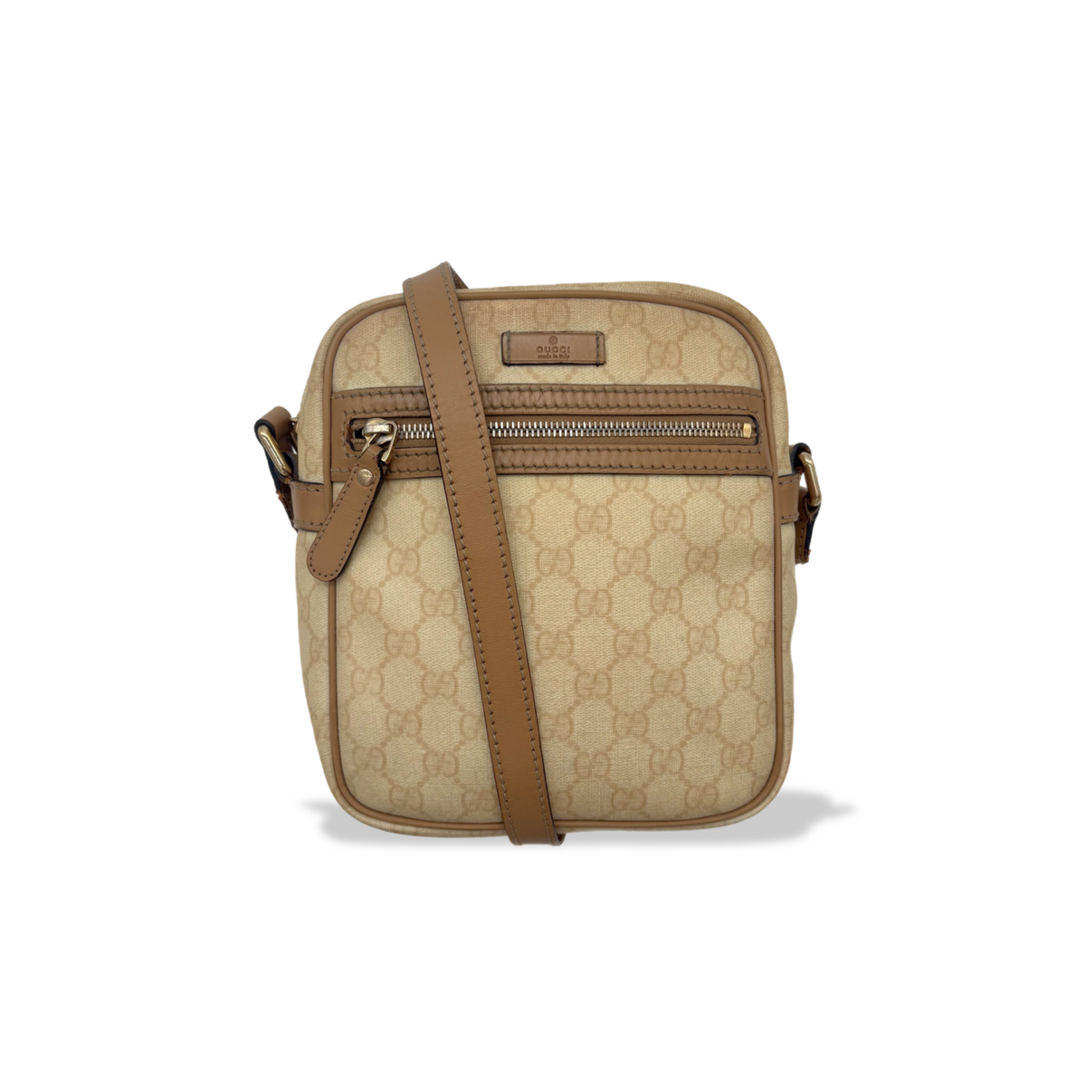 Vintage Light Beige Gucci Crossbody Bag