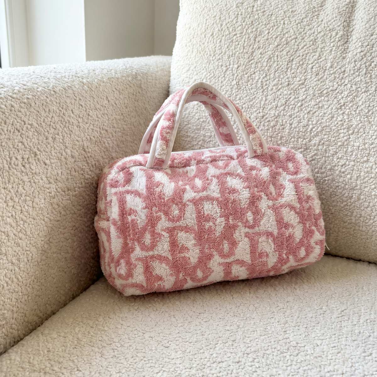 Vintage Pink Christian Dior Terry Bag