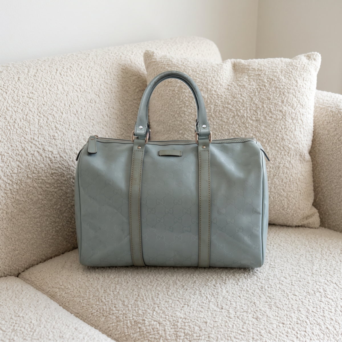 Vintage Blue Gucci Joy Handbag